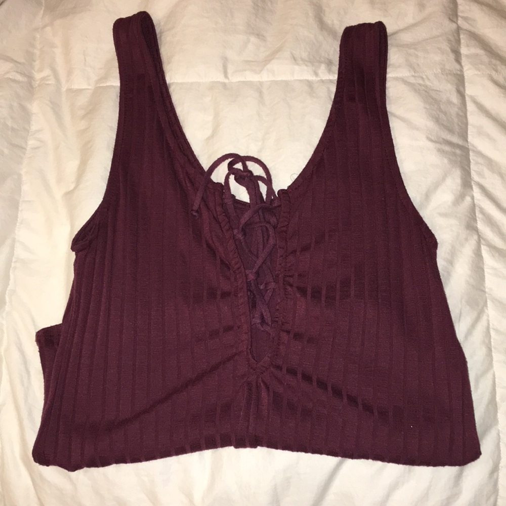 Urban outfitters lace up tank top